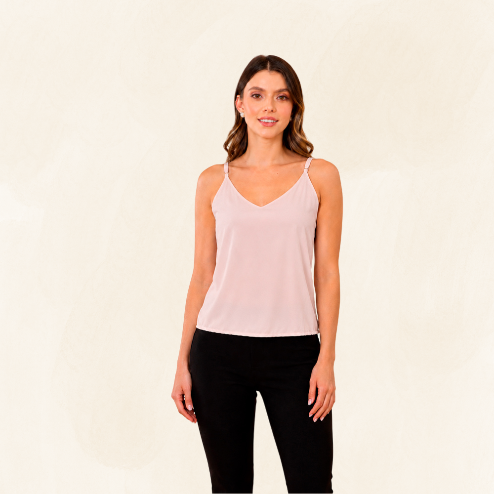 Blusa básica Debora de Tiras