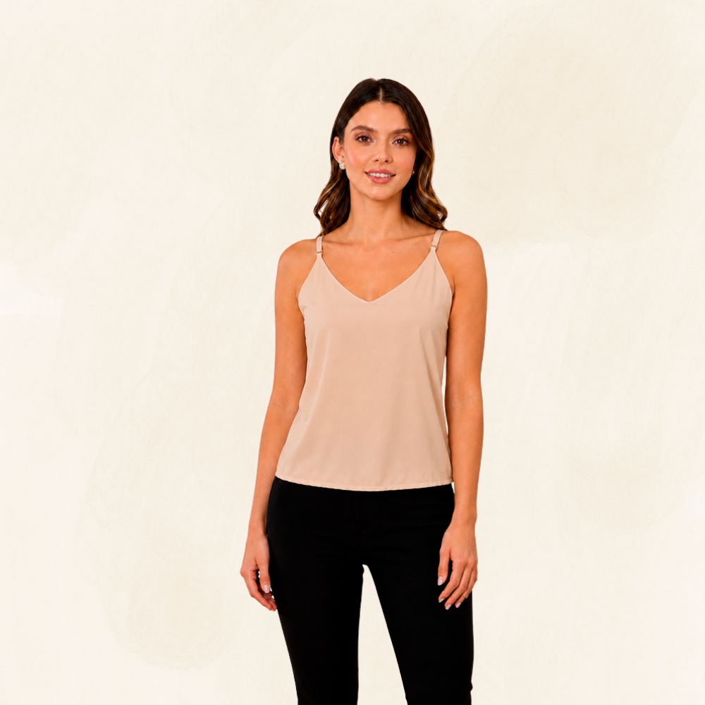 Blusa básica Debora de Tiras
