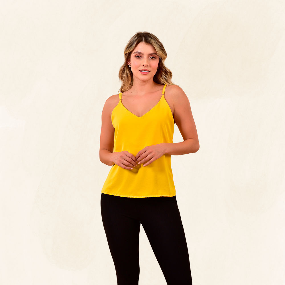 Blusa básica Debora de Tiras