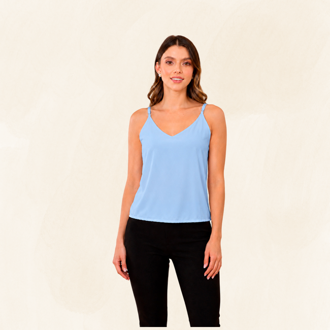 Blusa básica Debora de Tiras